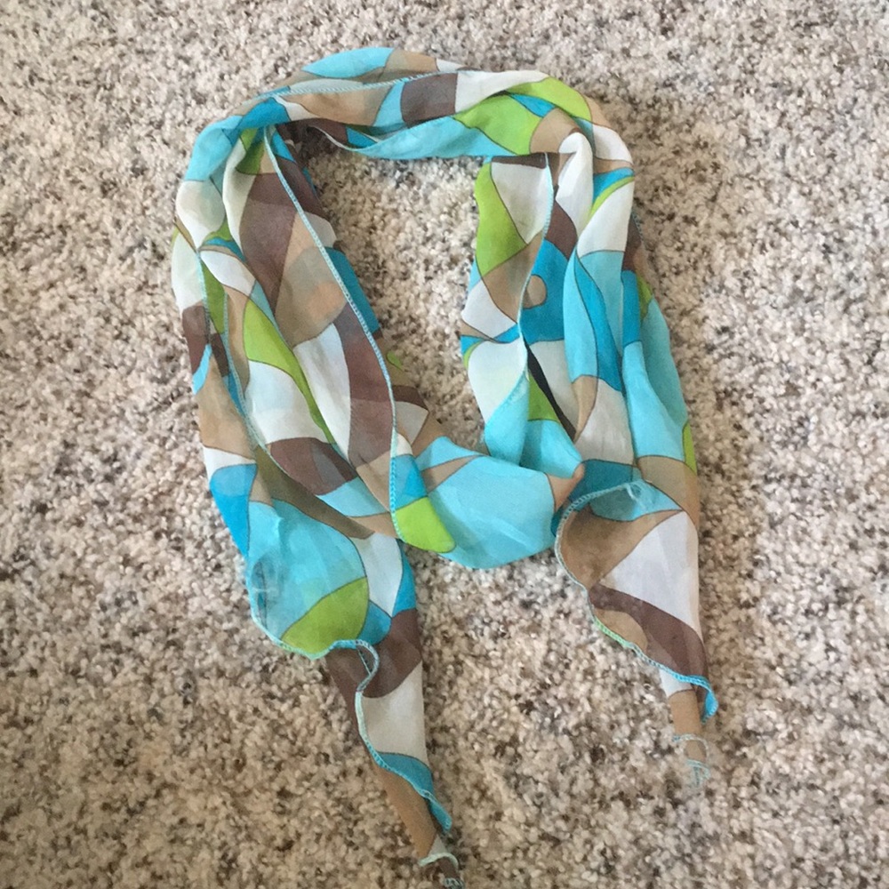 Dressy multicolored scarf - medium length